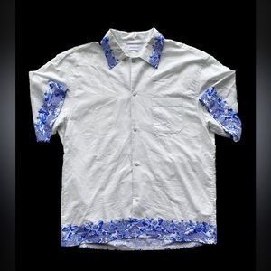 Mens John Elliott Camp Collar Shirt M Cotton Rayon